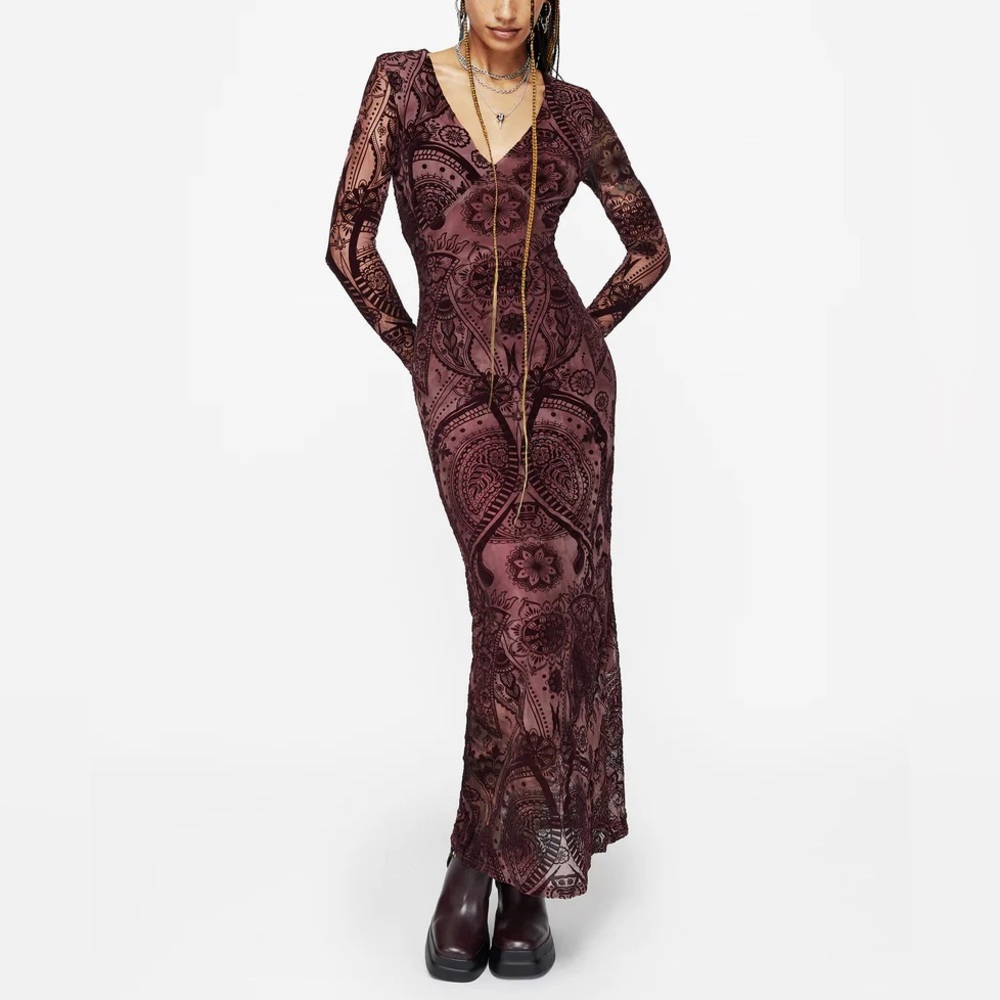 NEW Disturbia Loveday Paisley Mermaid MIDI Dress - Picture 5 of 8
